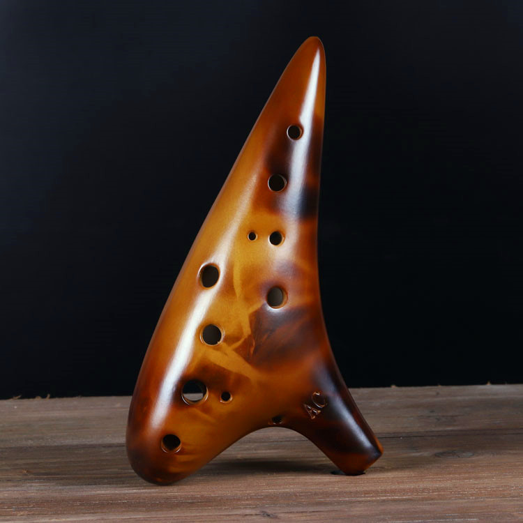 Ống hút Braised Mười hai lỗ Ocarina Alto C Key AC Sản phẩm Ocarina 12 lỗ