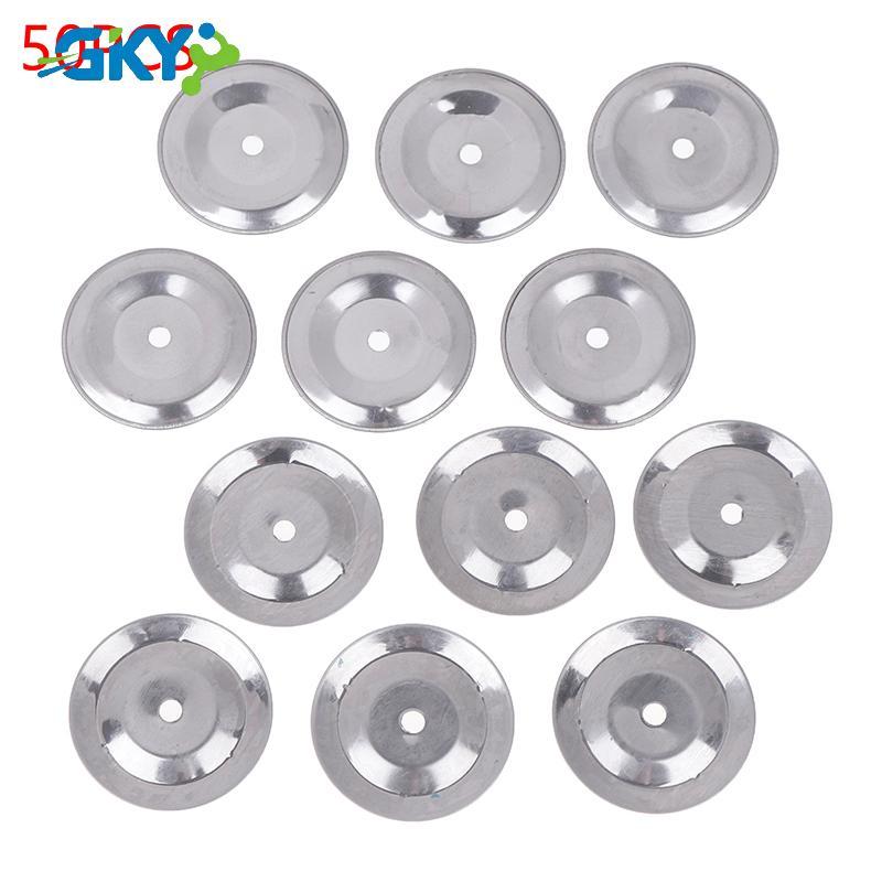GKY 50 Chiếc Tambourine Chuông Vòng Jingle Bell Sắt Cho Chuông Tay Nhà Thờ Trống Snare Tambourine Vò