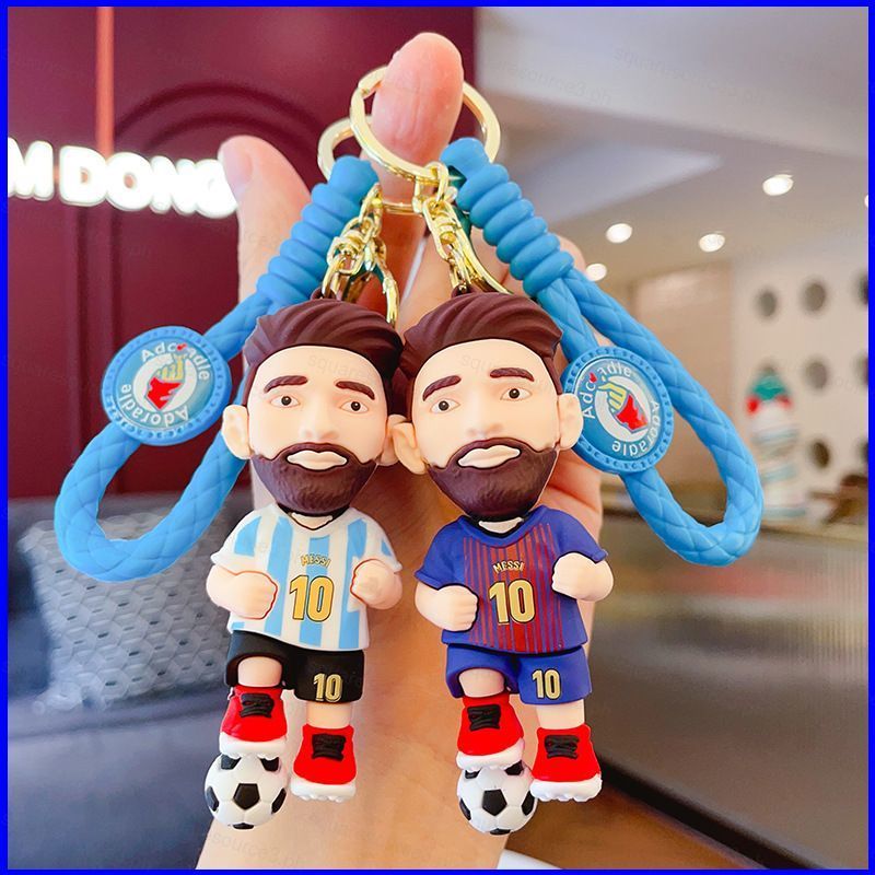 SQ3 Hoạt Hình Lionel Messi Với FC Barcelona Argentina Jerseys Móc Khóa Búp Bê Quà Tặng Cho Trẻ Em Tú