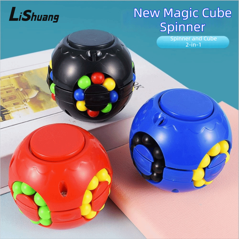 LISHUANG Bóng Xoay, Nhựa Ngón Tay Con Quay Ma Thuật Đậu Cube Spinner, Quả Bóng Xoay Vui Nhộn Ngón Ta