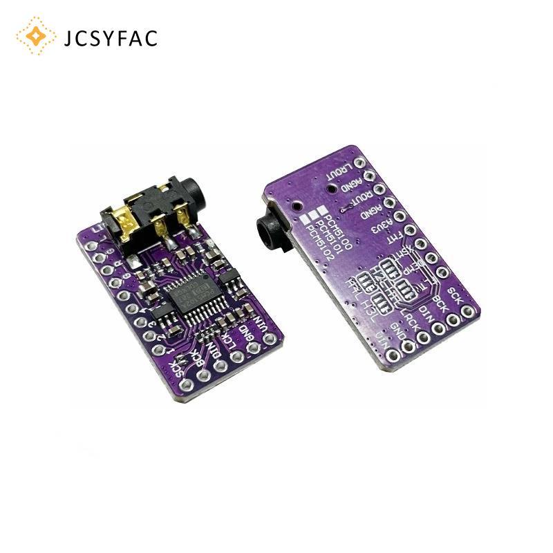 Giao diện JCSYFAC PCM5102A Bộ giải mã DAC I2S GY-PCM5102 Mô-đun máy nghe nhạc I2S cho Raspberry Pi P