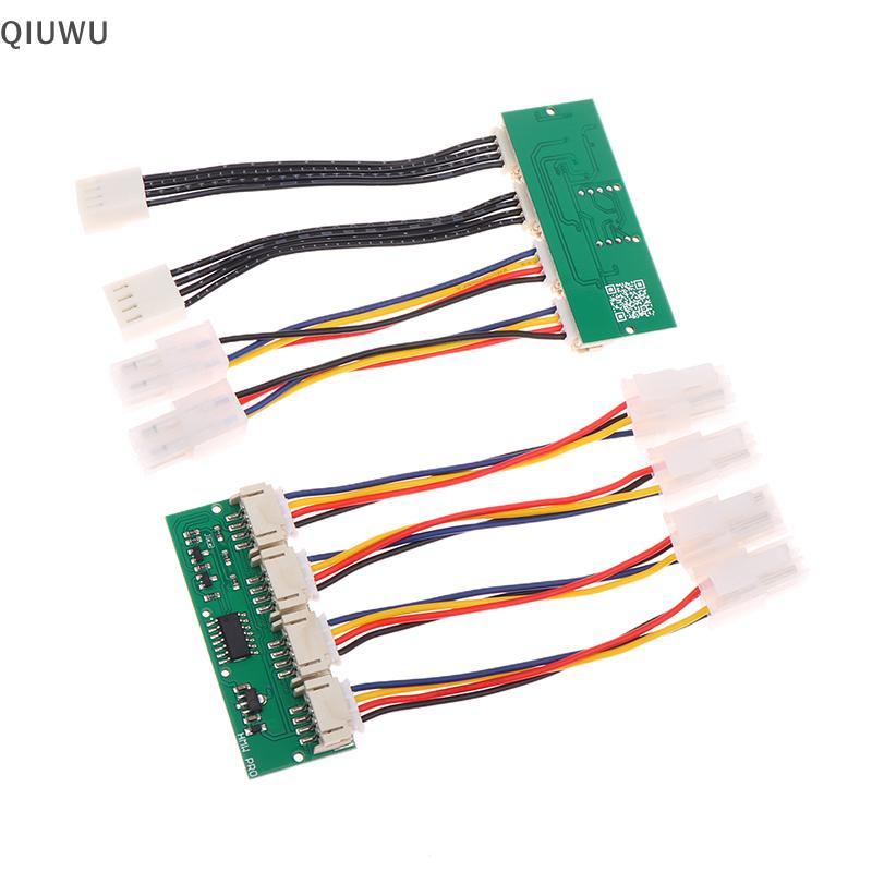 Bộ mô phỏng quạt 4 chân vuông 4 trong 1 QIUWU 12V đặc biệt dành cho Antminer S21 S19kpro T21 KS5 KS5