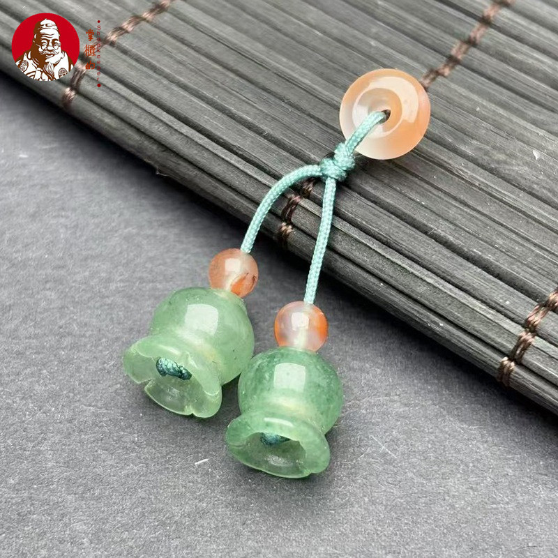 Vàng Lụa Ngọc Aventurine Mộc Lan Lily of the Valley Nhỏ Lily of the Valley Mặt Dây Chuyền diy Phụ Ki