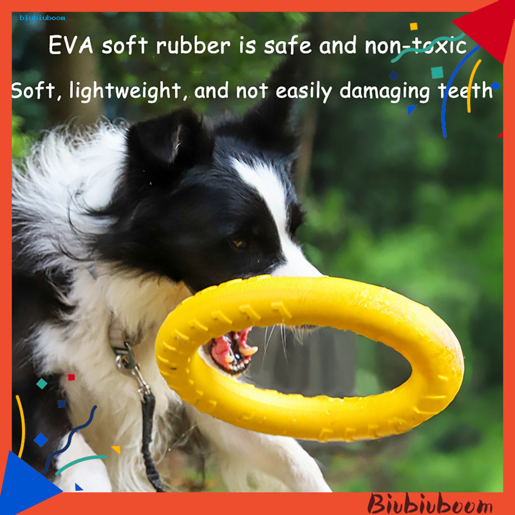 BIU _ Đĩa bay Đồ chơi cho chó Giống chó Đồ chơi huấn luyện chó Bộ đồ chơi cho chó nhai Đĩa bay bền V