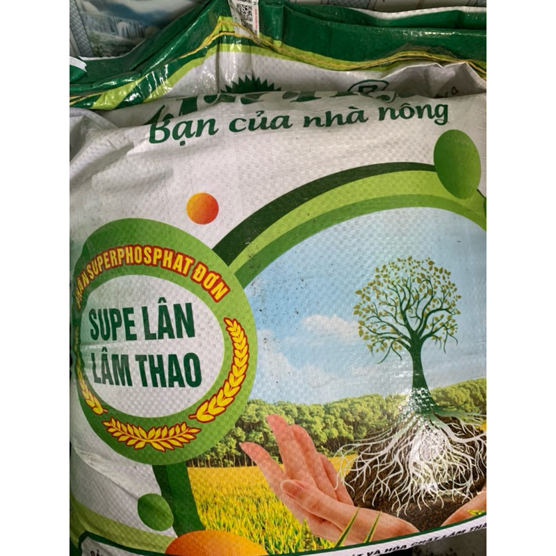 Phân lân lâm thao super lan lâm thao dạng bột 1 kg đóng từ bao nguyên khối 25 kg