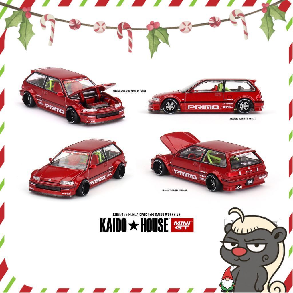 [HÀNG CÓ SẴN] Mô hình xe KAIDO HOUSE 1:64 HONDA CIVIC (EF) KAIDO WORKS V2 KHMG156