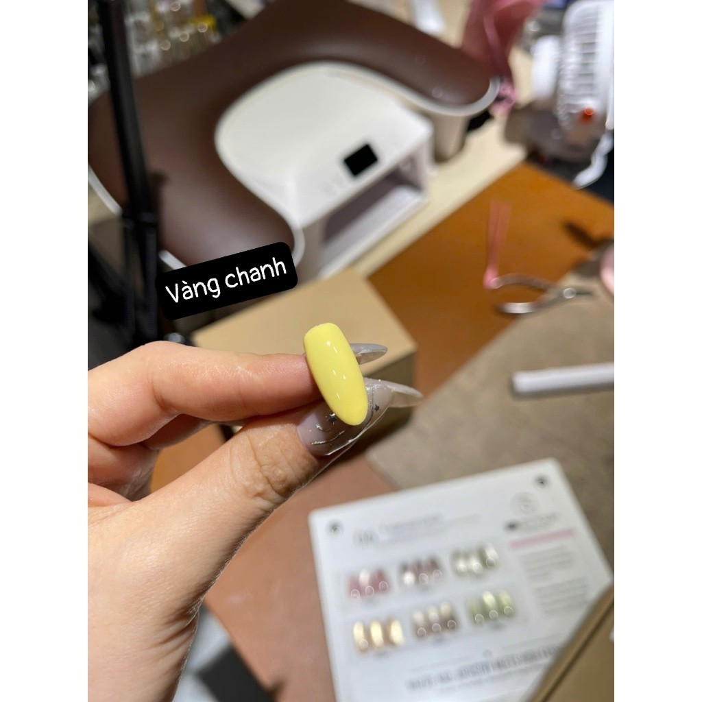 Sơn gel lẻ TG màu vàng chanh Nail MiSu
