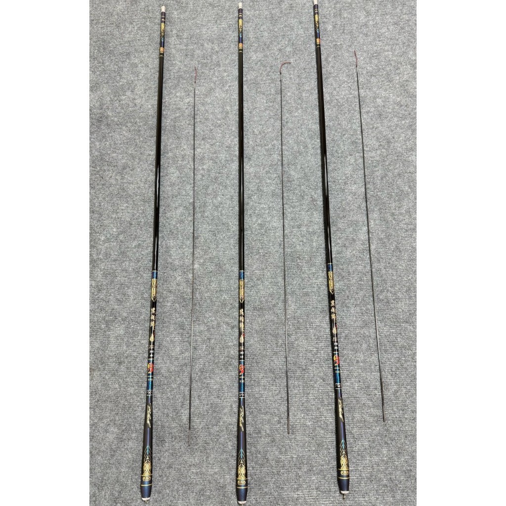 Cần Câu Tay Hắc Điếu Sư 4H – Carbon Bóng – Ngọn 1ly – Tặng Ngọn Phụ – Đủ Size 2m7–5m4