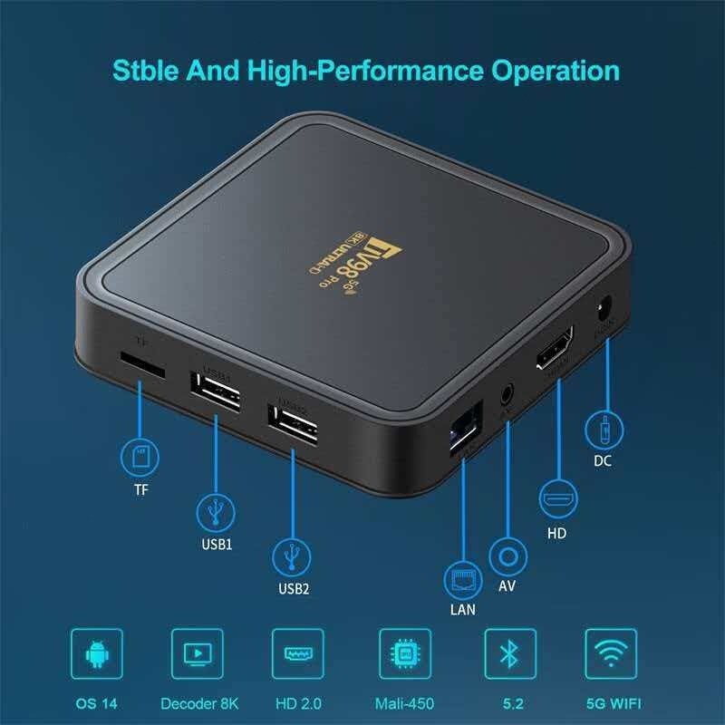Android TV Box TV98 Plus ATV 14 - Hệ Thống Android Thuần Túy, Hỗ Trợ Giọng Nói Tiếng Việt & 300 Kênh