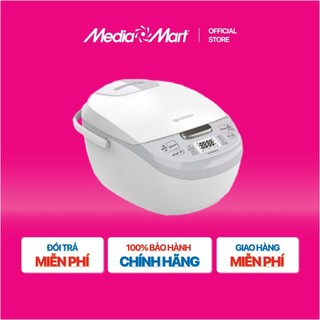 [MEDIAMART] - Nồi Cơm Điện Tử 1.8L Sharp KS-COM192EV-GY - FREESHIP,Bảohànhchínhhãng