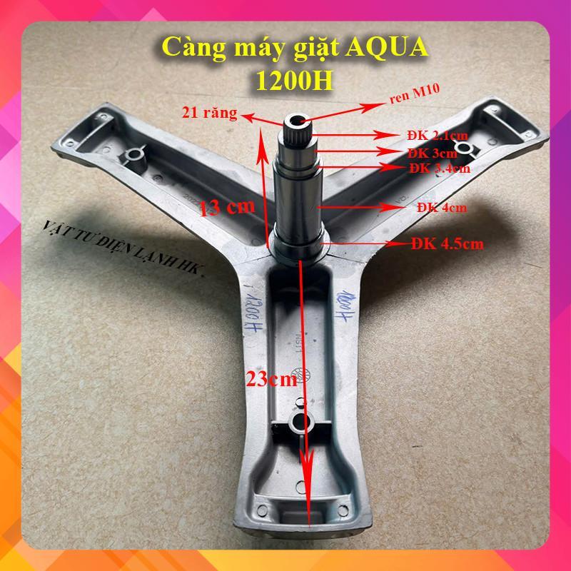 Trục càng ba chạc máy giặt AQUA dòng 1200H 12kg lồng ngang Chảng 3 cửa trước hàng Mới