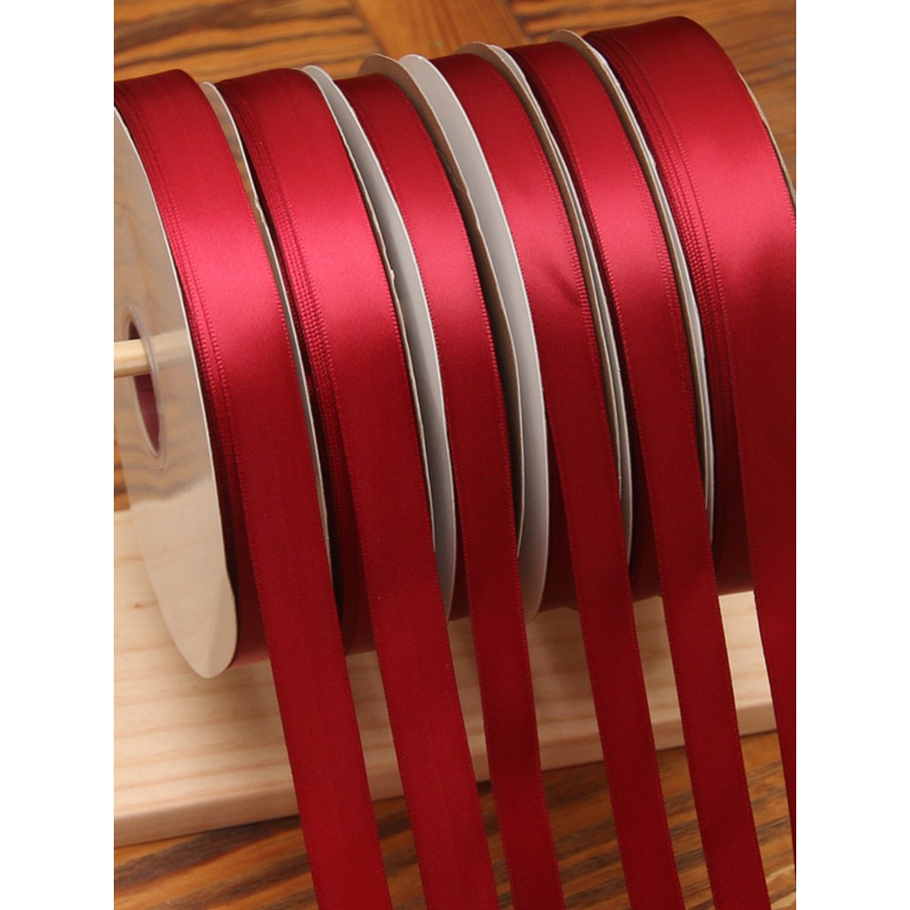 B. b.Wine Đỏ Burgundy Ruy Băng Ruy Băng Ruy Băng Bánh Trang Trí Mã Hóa Ruy Băng Bao Bì Ruy Băng Đỏ P