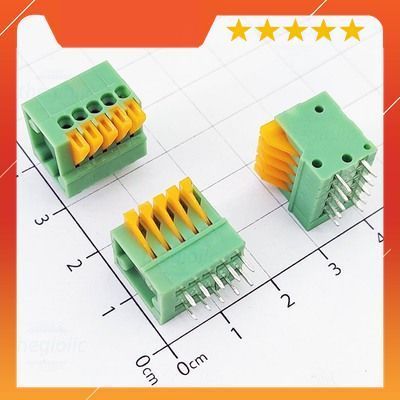 [3 Cái]- KF141-2.54-5-V Terminal Block 5 Tiếp Điểm Cắm Dây Dọc 2.54mm 150V 2A IoT Maker 90