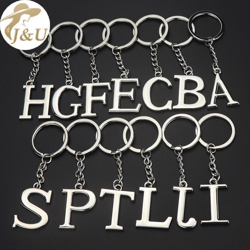 JU Sáng Tạo Bảng Chữ Cái Mặt Dây Chuyền Thời Trang 26 Chữ Cái Bảng Chữ Cái Ban Đầu Móc Khóa 26 Chữ C