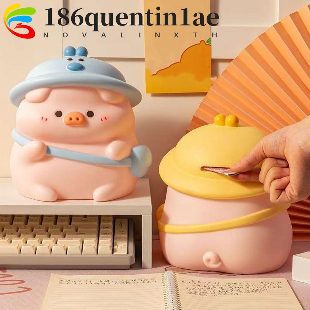 QUENTIN1AE Phim Hoạt Hình Đồng Xu, Bình Tiết Kiệm Đồng Xu Vinyl Dung Tích Lớn, Phong Cách Ins Trang 