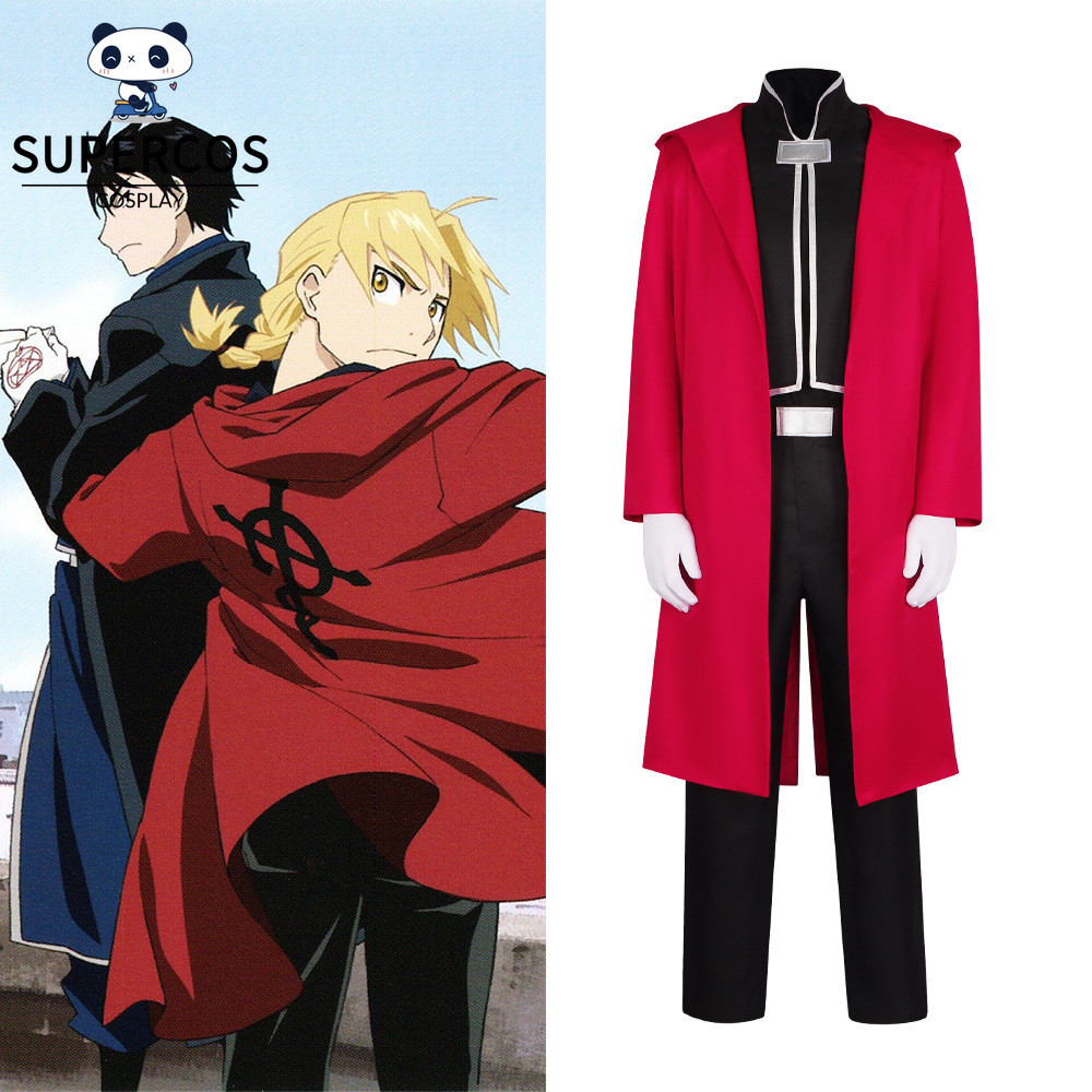 Bộ áo choàng trang phục Cosplay Fullmetal Alchemist Edward Elric cho bữa tiệc Comic Con