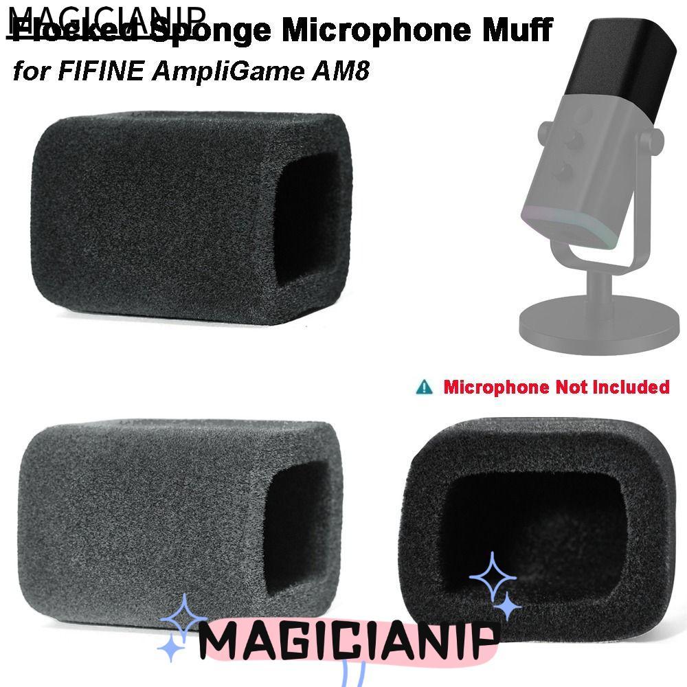 MAGICIANIP 1 Chiếc Micrô, Thay Thế Giảm Tiếng Ồn Mic Kính Chắn Gió, Bọt Xốp Đổ Bọt Biển Chống Gió Nắ