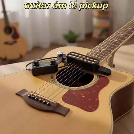 Ballad Gỗ Guitar Acoustic Hole Pickup Gỗ Guitar Điện Guitar Acoustic Hole Pickup Âm lượng Âm thanh