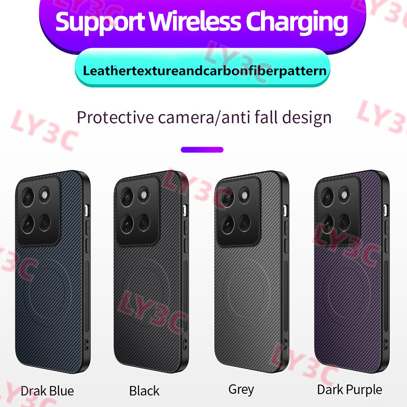 Ốp Điện Thoại Silicon Màu Đen Sợi Carbon Cho Motorola Moto G84 G85 G86 Điện Mềm Ốp Lưng Chống Rơi Đi