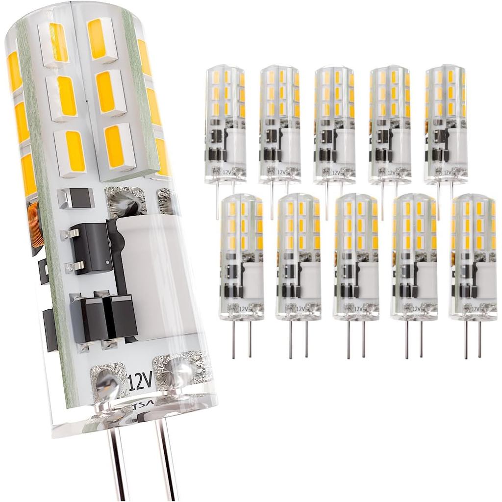 Bóng đèn LED G4 12V ac / dc Bóng đèn cảnh quan đế hai chân - Bóng đèn Halogen JC thay thế 10W - Bóng