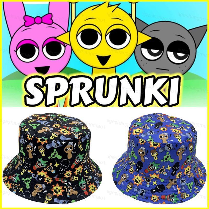 Mũ Sprunki Incredibox - Mẫu mũ xô người cá giải trí, chống nắng và gió GM1