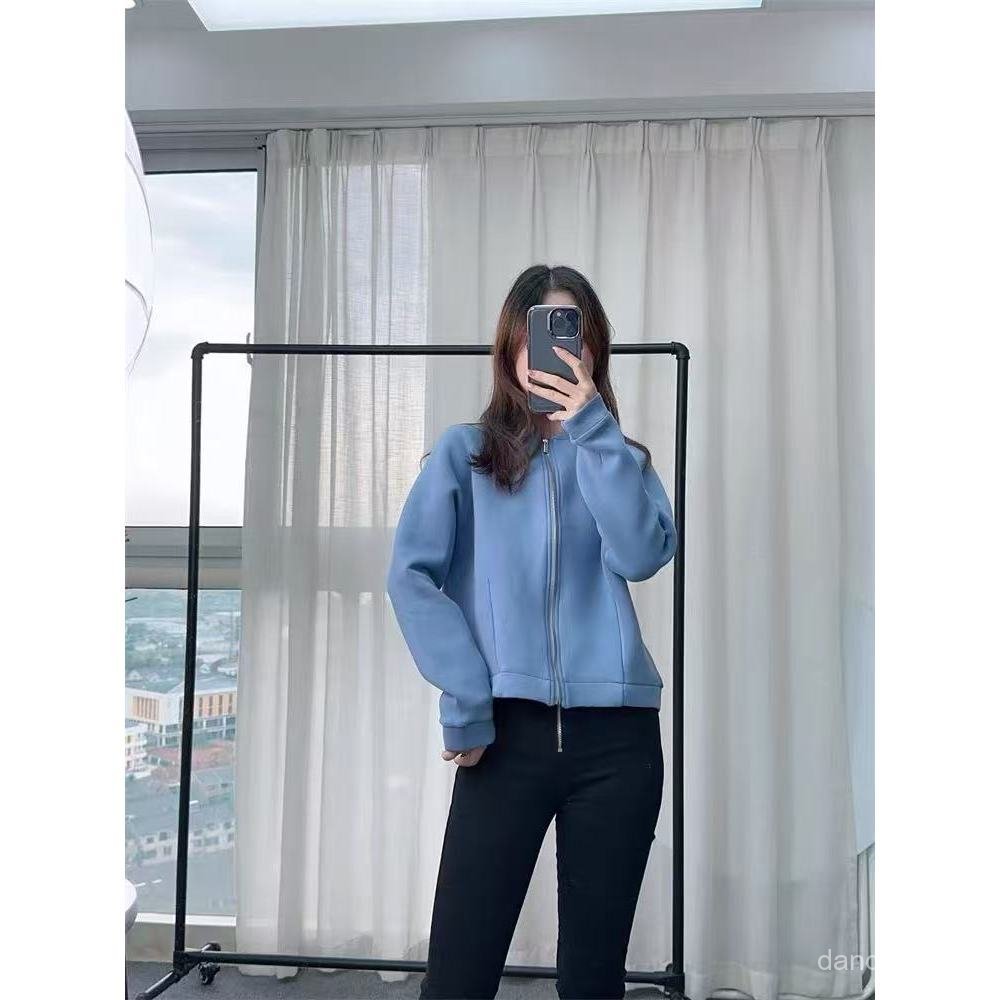 Áo Khoác Bóng Chày Nữ Thu Đông, Màu Trơn, Đồng Phục 0.35KG