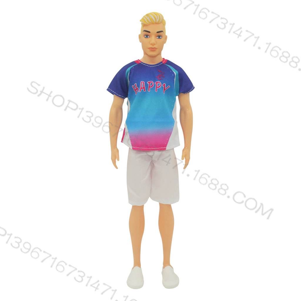 Ban Đầu Bé Bạn Trai Búp Bê ken Thời Trang Trang Quần Áo 30cm Nam Mẫu Thời Trang Thể Thao Phong Cách 