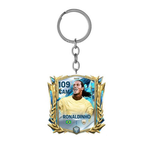 RONALDINHO FC MOBILE CARD KEYCHAIN