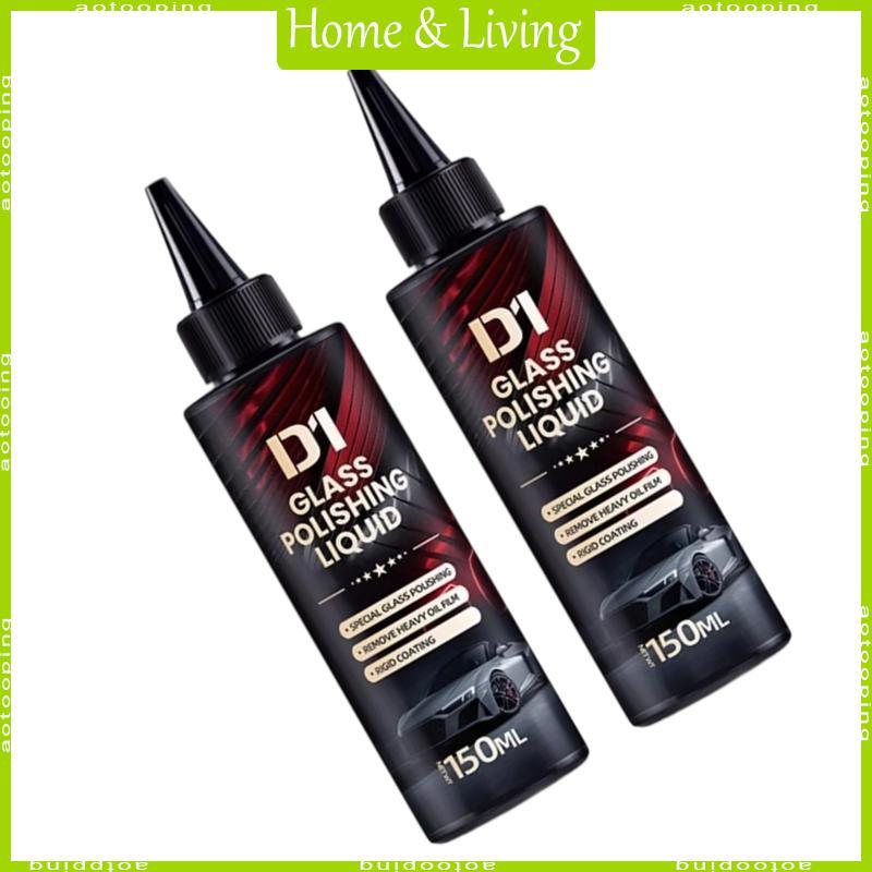 AOTO Gói 2 chất lỏng đánh bóng thủy tinh Cerium Oxide nâng cấp để sử dụng ban đêm kính chắn gió