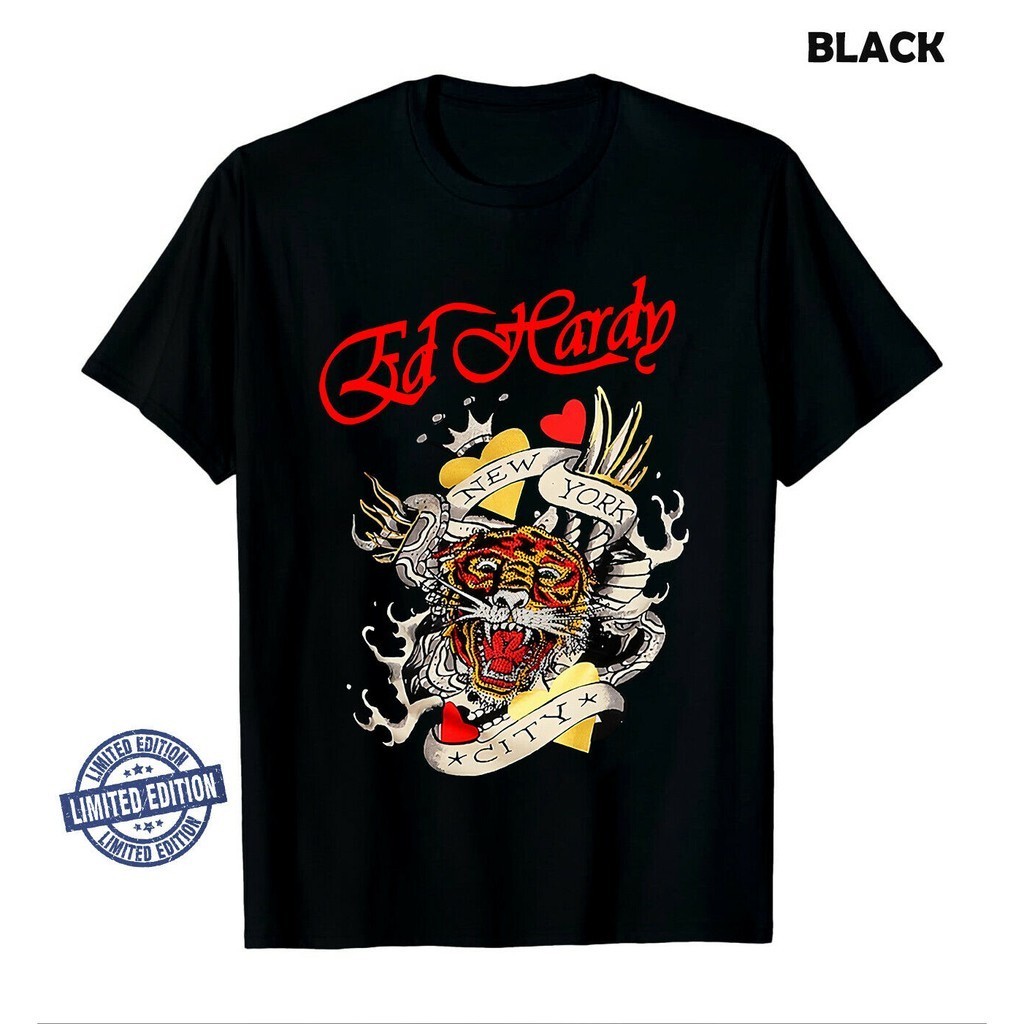 Áo thun Unisex Ed Hardy hình Tiger và Đại Bàng