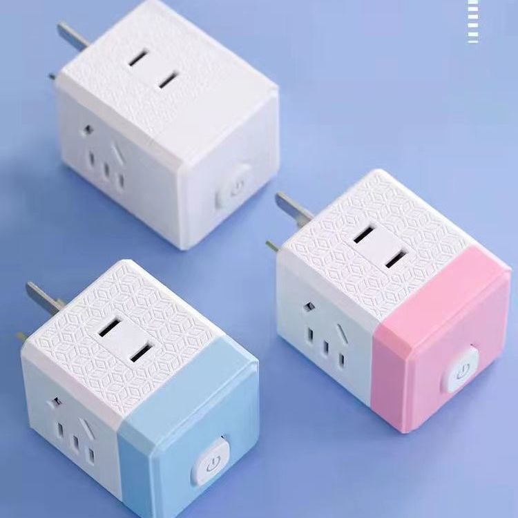 2025新款10A魔方立体插座一转转换器转换插头宿舍家用旅行多功能10A Rubik's Cube Stereo Socket Turn Converter Turn20251211