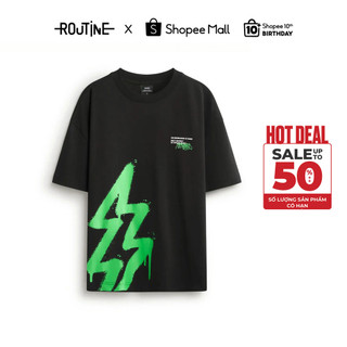 Áo Thun Tay Ngắn Hình In Thunder Form Boxy - Routine 10S25TSS057 