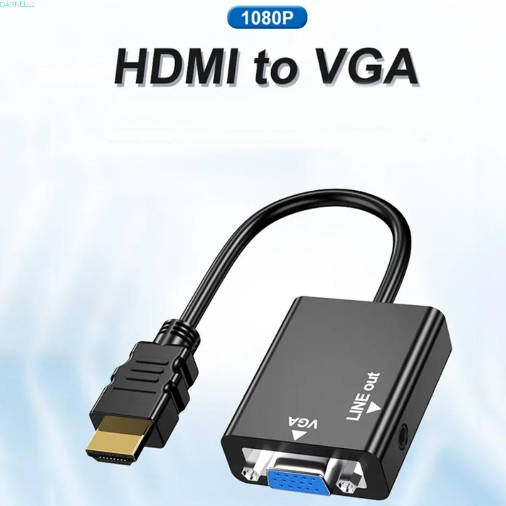 Cáp chuyển đổi VGA HDMI DARNELL1, Bộ chuyển đổi HDMI sang VGA HDMI sang VGA có âm thanh, Cáp chuyển 