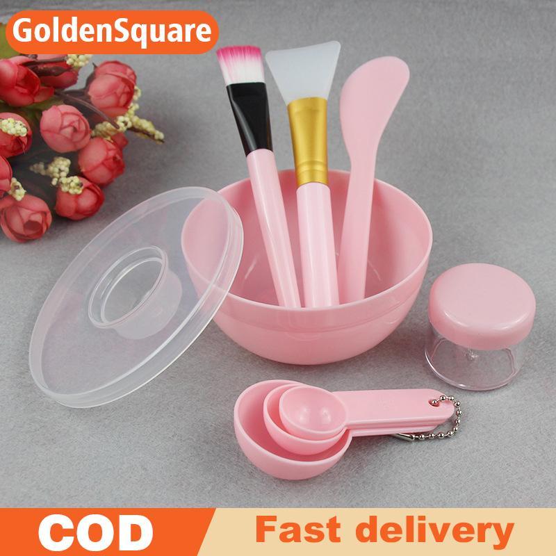 GoldenS Facial Brush Mask Bowl Spoon Set Mask Brush Bar DIY Beauty Tools Mixing Tools Skin Care Make