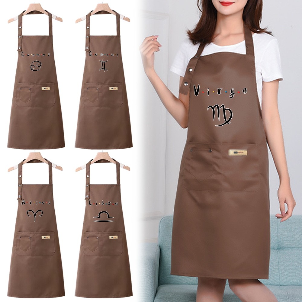 Waterproof and oil-resistant apron Sleeveless halter apron Kitchen household Unisex Best sellerBakin
