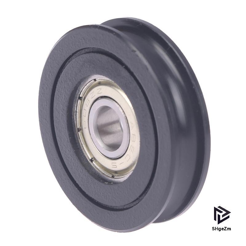 [SHgeZm] Delrin POM 8x40x10MM U Loại Rãnh Bi Bánh Xe Ròng Rọc Con Lăn 608ZZ Bánh Xe Delrin [MỚI]