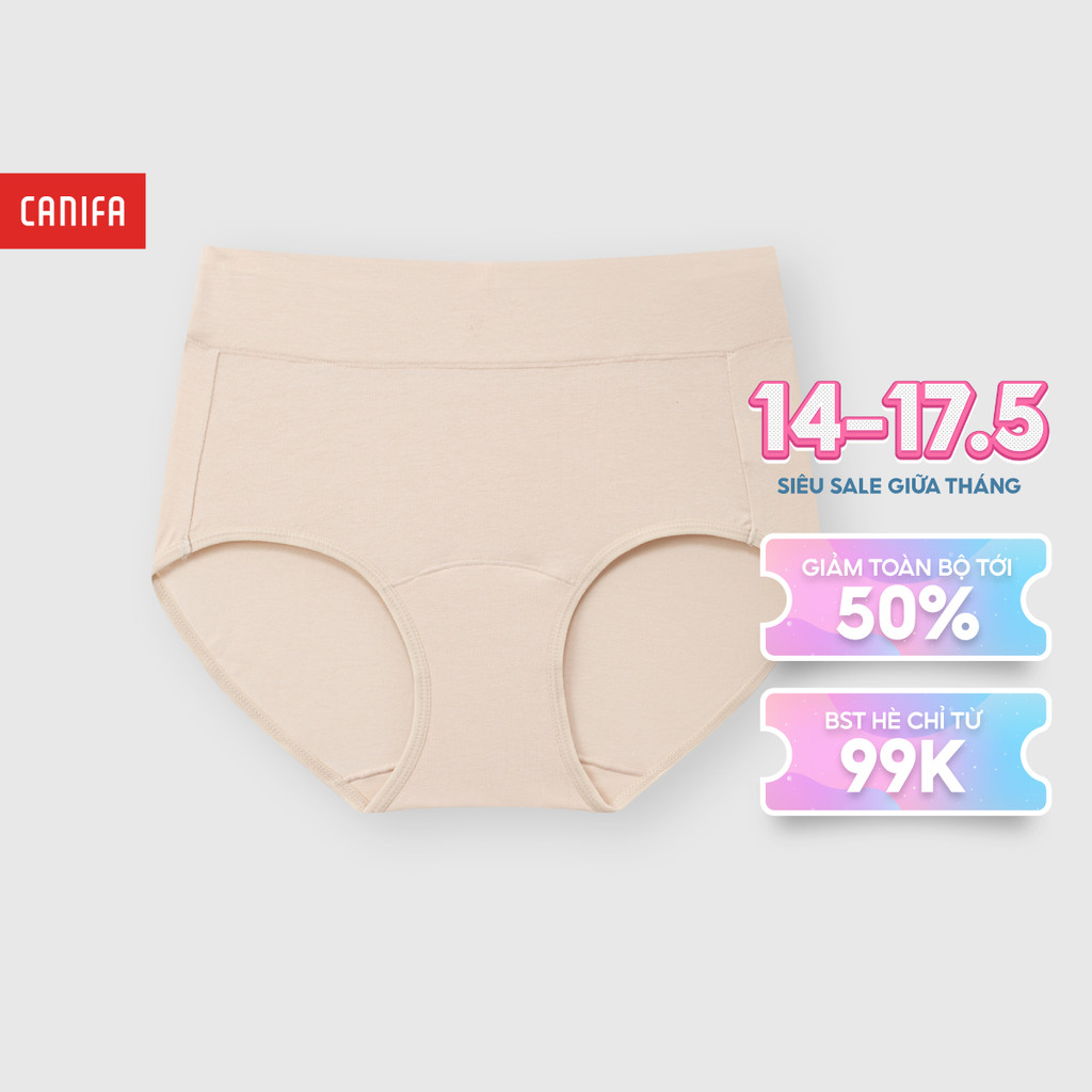 Quần lót nữ cạp cao chất liệu mềm mại CANIFA 6UP25A001