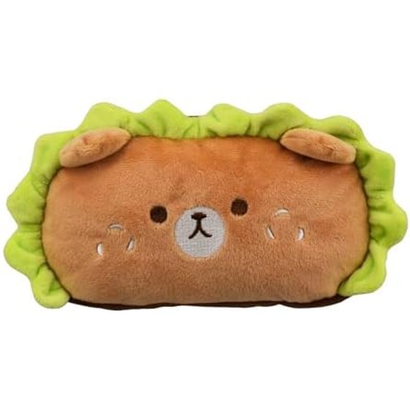 Plush Animal Stationery Cartoon Cute Pencil Case for Teen Girls and Cosmetic Bag 1 Pack Brown Bear