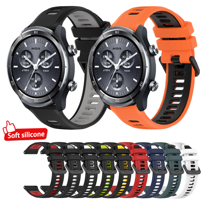 Dây đeo silicon mềm thay thế dây đeo cổ tay cho Mibro Watch Lite 3 Pro Lite 2 C2 C3 C4 A1 A2 GS Acti