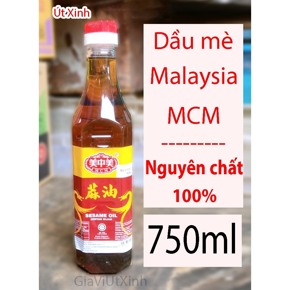 DẦU MÈ MALAYSIA MCM 750ML - SESAME OIL MINYAK BIJAN - DẦU MÈ MÃ LAI ..