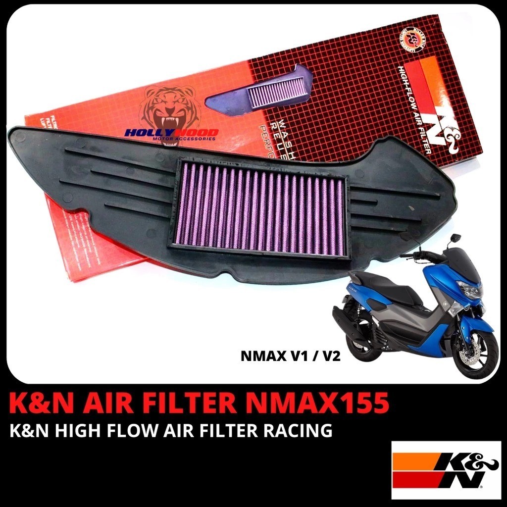 YAMAHA NMAX155 V1 & NMAX155 V2 K & N RACING AIR LỌC KHÍ HIỆU SUẤT CAO AIR FLOW CÓ THỂ SỬ DỤNG