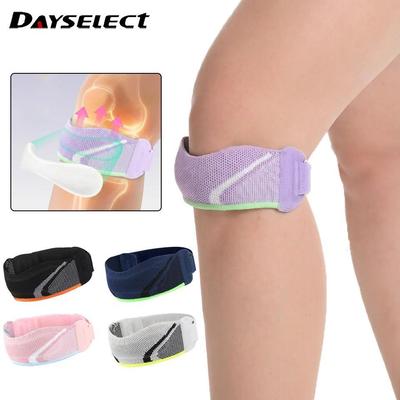DAYSELECT 1 Miếng Dây Đeo Patella Thể Thao Dệt Kim Có Thể Điều Chỉnh Áp Lực Hai Chiều Chạy Kneepad