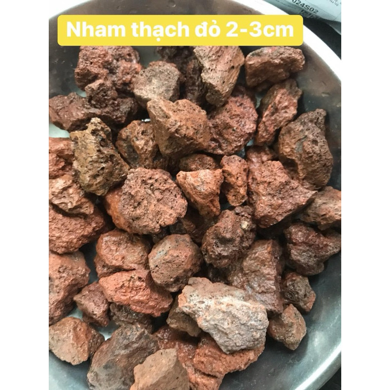 Nham thạch đỏ vật liệu lọc nước ,trải nền bể thuy sinh đủ size 1-2cm .2-3cm 5-8mm 3-6mm nham thạch đ