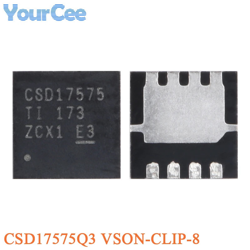 5 chiếc CSD17575Q3 VSON-CLIP-8 CSD17575 Vòng đơn 3.2mΩ 30V N-Channel NexFET Power MOSFET