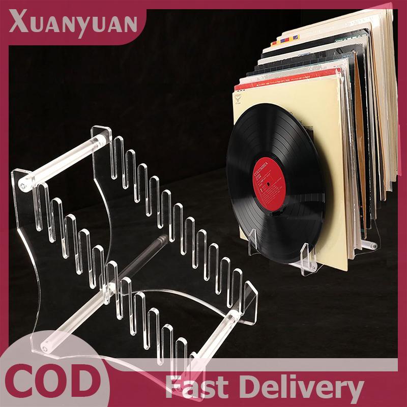 XUAN Clear Vinyl Record Holder Vinyl Record Storage Rack Đa Năng Vinyl Record Acrylic Display Rack S