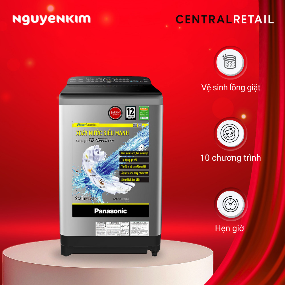 Máy giặt Panasonic Inverter 9.5 kg NA-FD95X1LRV