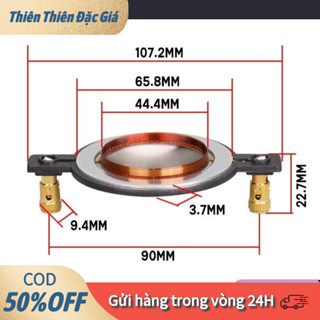 【24H】[COD] Màng Titan Treble Coil 450 – Đường Kính 44.4mm, Âm Thanh Trong, Chống Méo Âm