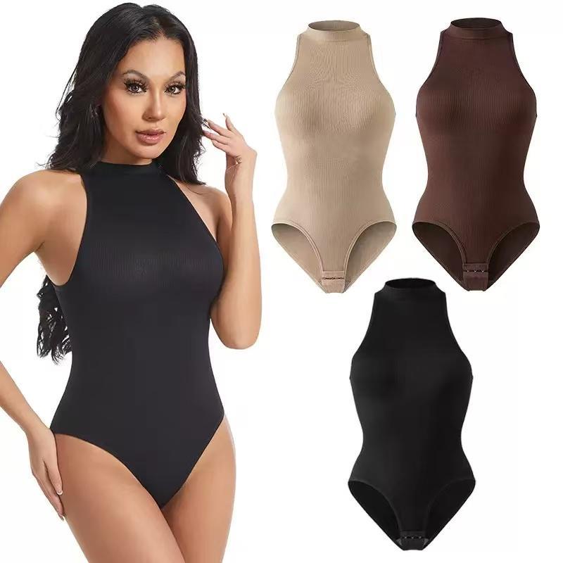 Bodysuit liền mạch mở lưng cho nữ, phù hợp tập gym và thể dục mùa hè
