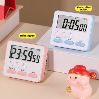 Đồng hồ bấm giờ,Đồng hồ đếm ngược im lặng，Hẹn giờ nấu ăn, hẹn giờ học mini, quản lý thời gian/nướng, Từ tính-Đếm ngược