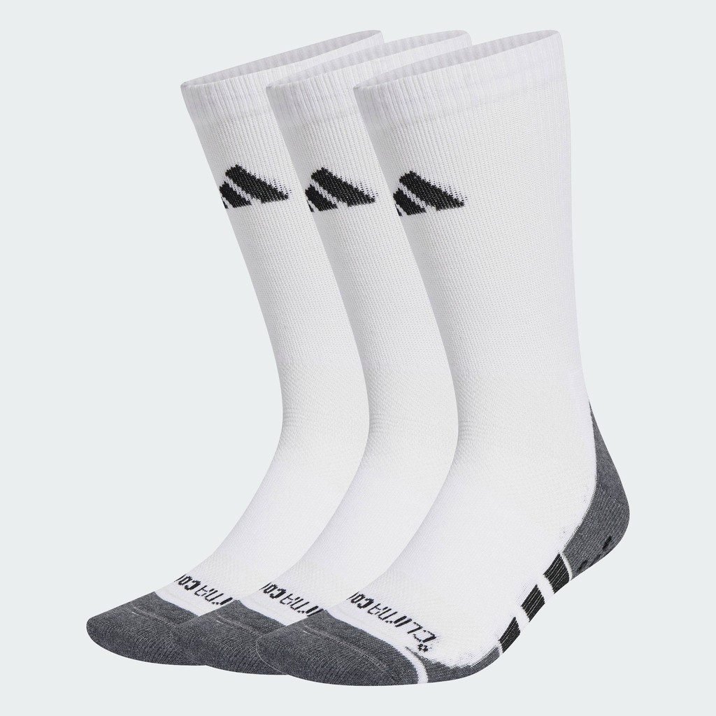 adidas Gym & Training Performance Grip CLIMACOOL Cushioned Crew Socks 3 Pairs Unisex White JD9572